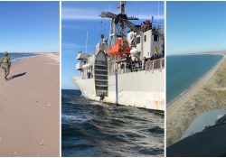 Continúa SEMAR búsqueda de Pescador desaparecido en Bahía de Kino