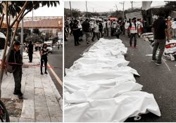 Vuelca tráiler con migrantes y mueren 53