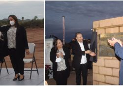 Presente alcaldesa Karla Córdova en ceremonia de colocación de primera piedra de Hospital San José Guaymas