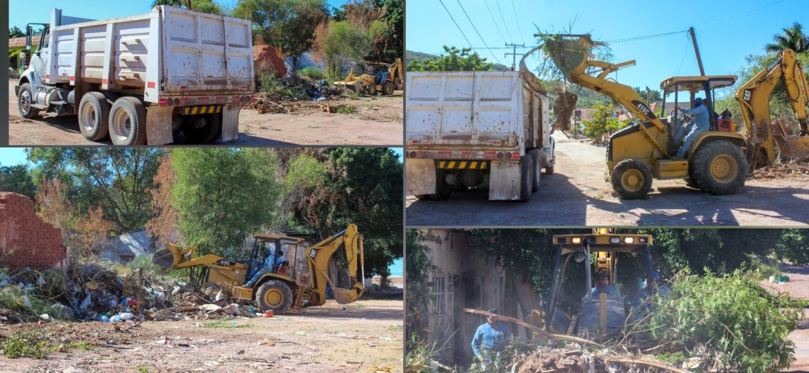 Trabaja Ayuntamiento de Guaymas en limpieza de basureros clandestinos