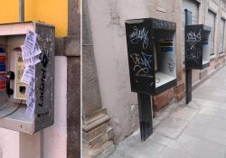 Estorban las casetas telefónicas y ahora hasta de escalón sirven a delincuentes; piden quitarlas de las banquetas