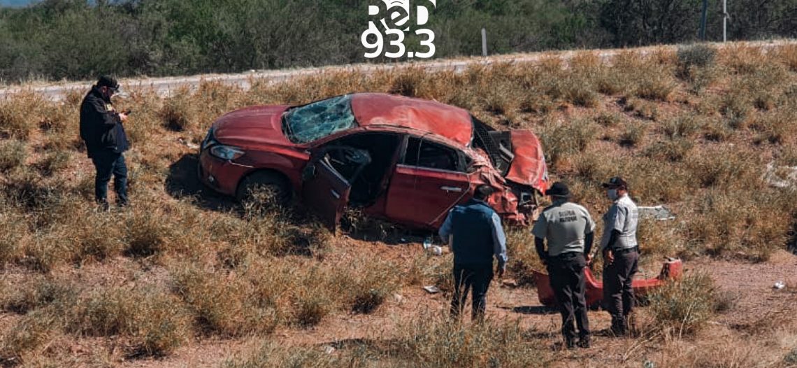 Volcamiento en carretera Internacional tramo Hermosillo Guaymas deja 1 persona lesionada