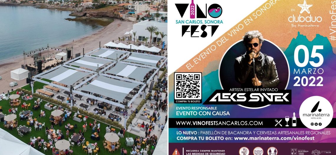Anuncia Vinofest 2022 presentación estelar de Aleks Syntek
