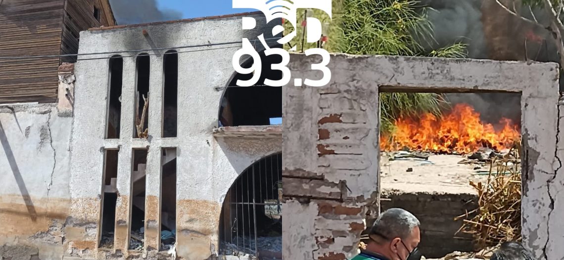 Provocan incendio en pleno centro de Guaymas