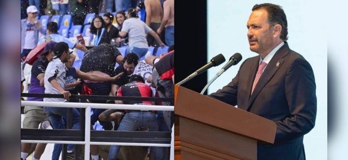 «NO HAY MUERTOS», DICE GOBERNADOR DE QUERÉTARO TRAS TRIFULCA ENTRE PORRAS EN ESTADIO CORREGIDORA