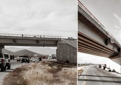 Encuentran a un hombre colgado en el puente de libramiento en el sur de Hermosillo