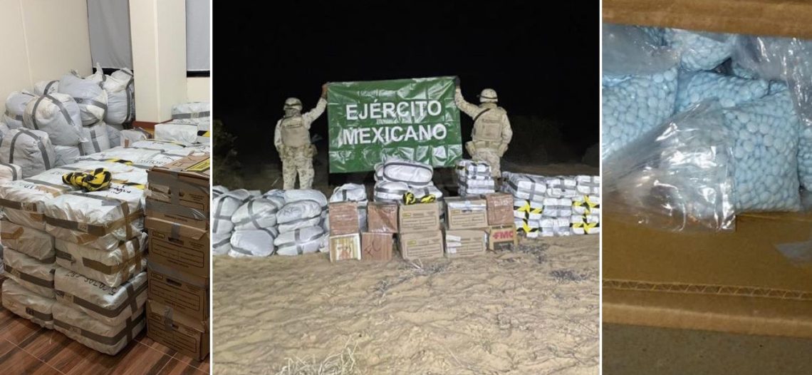 Nuevo golpe al “narco”: aseguran más de dos toneladas de drogas en Caborca y Puerto Peñasco
