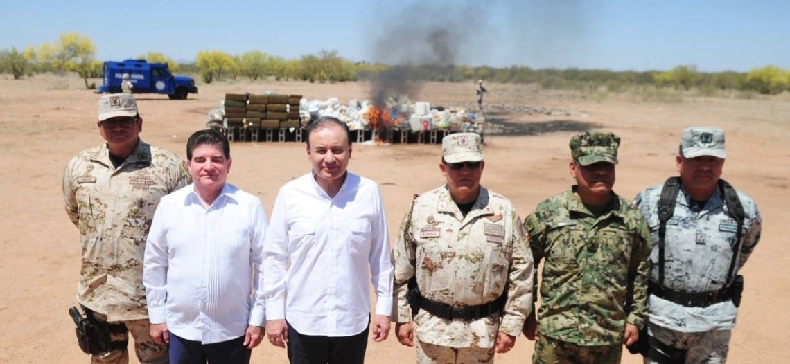 Atestigua Gobernador Durazo destrucción de más de cuatro toneladas de narcóticos