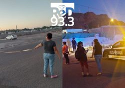 Bloquean vecinos del Fraccionamiento La Choya bulevar Las Torres por falta de agua