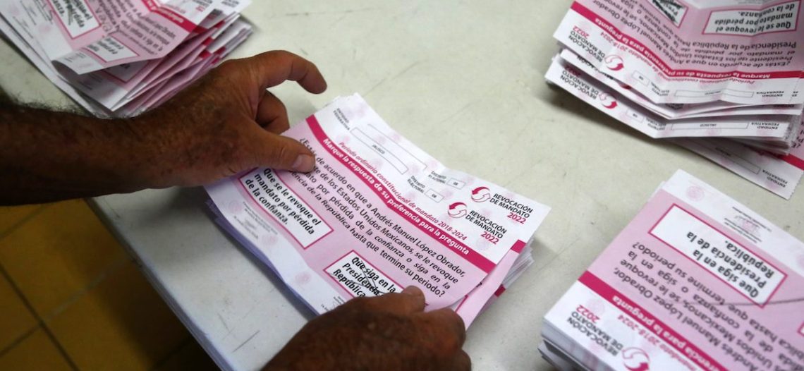 Participación, de 18% en consulta de revocación: conteo rápido del INE