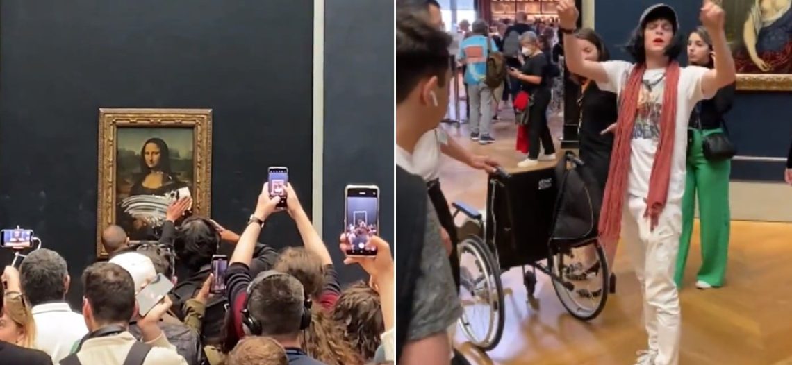 Atacan La Gioconda de Da Vinci en el Museo de Louvre