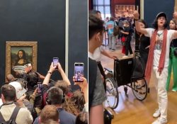 Atacan La Gioconda de Da Vinci en el Museo de Louvre
