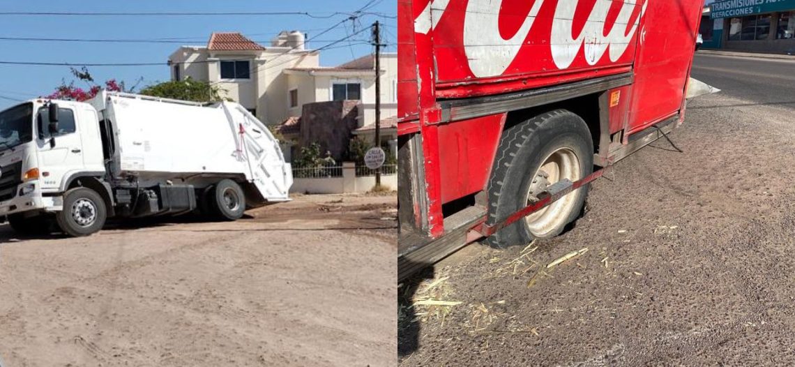 CEA provoca daños a vehículos; caen unidades en dos alcantarillas