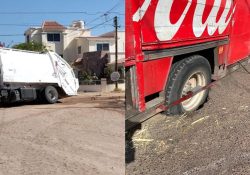 CEA provoca daños a vehículos; caen unidades en dos alcantarillas