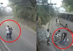 Asaltante es golpeado por varios trabajadores tras querer robar a una mujer