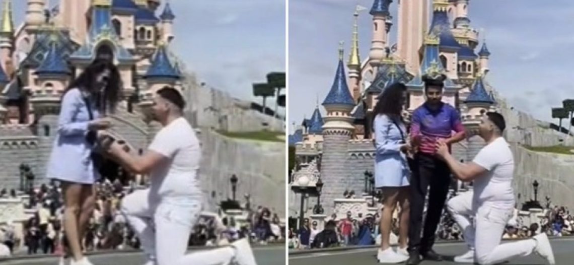 Empleado de Disney interrumpe propuesta de matrimonio; su acción divide opiniones