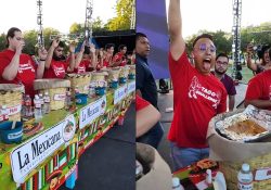 Hombre come 50 tacos en menos de 3 minutos y gana 50 mil pesos