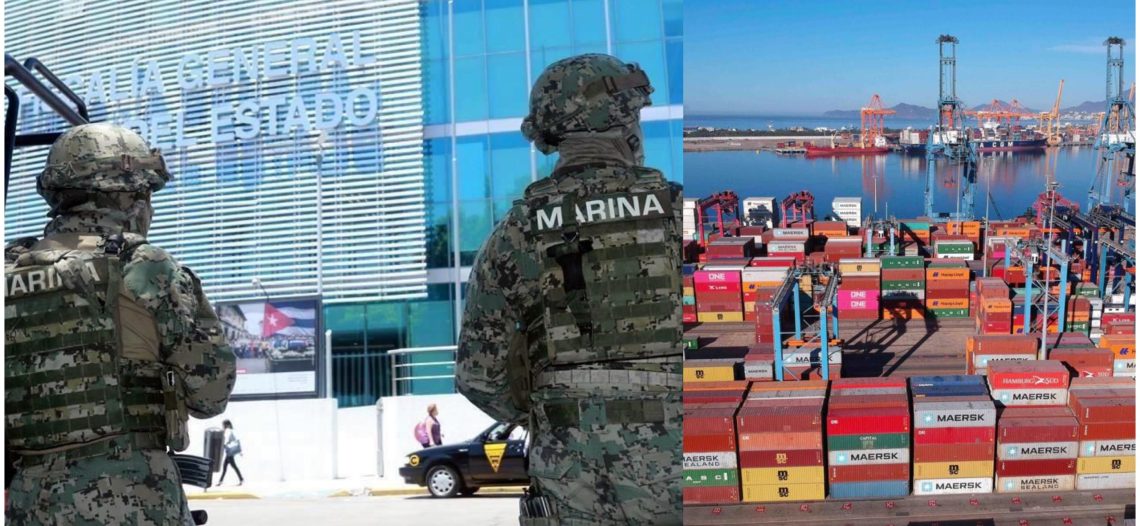 Sedena, GN y Policía de Colima sin pistas del millonario robo de contenedores