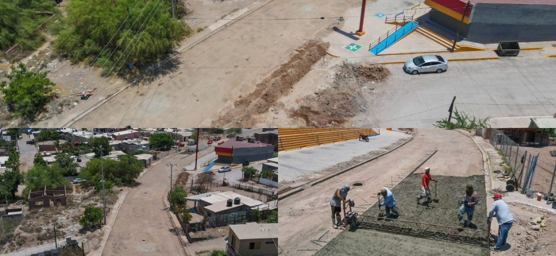 Inician Ayuntamiento de Guaymas trabajos de pavimentación en sector La Popular