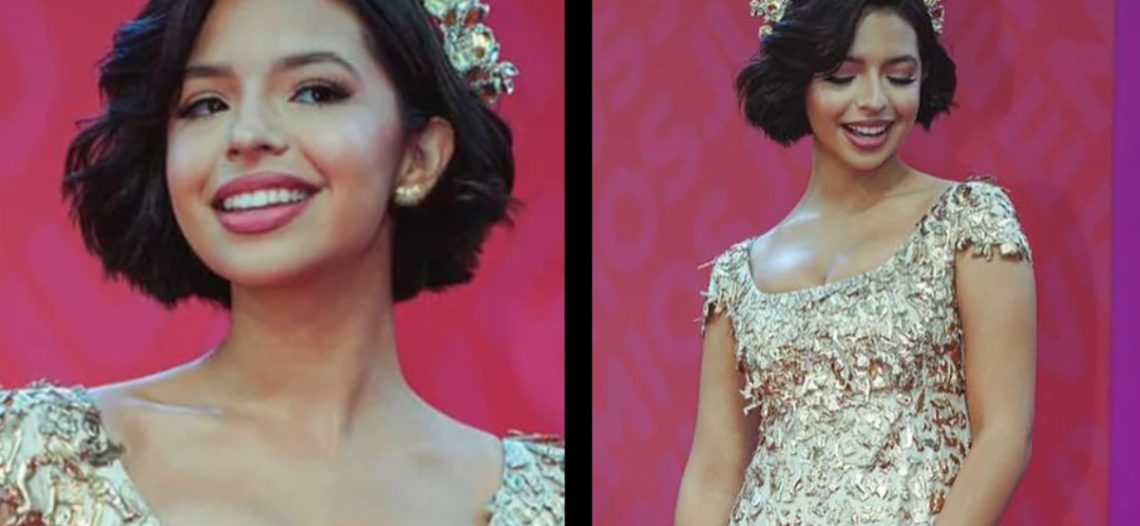 Ángela Aguilar sorprende con vestido de dos mil “milagritos mexicanos” en Premios Juventud