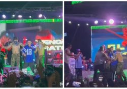 Santa Fe Klan sufre caída del escenario durante concierto