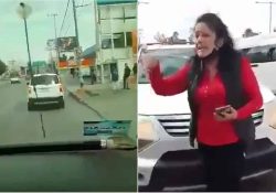 Mujer choca intencionalmente contra combi en el Estado de México: “Tú me provocaste”