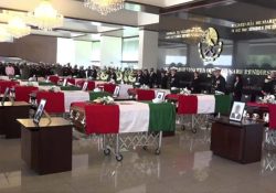 Despiden a 14 marinos fallecidos tras desplome de helicóptero en Sinaloa