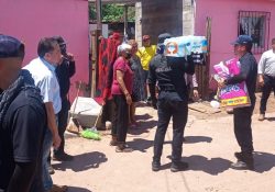 Apoyo permanente a familias afectadas por las lluvias en Empalme: Secretaría de Seguridad
