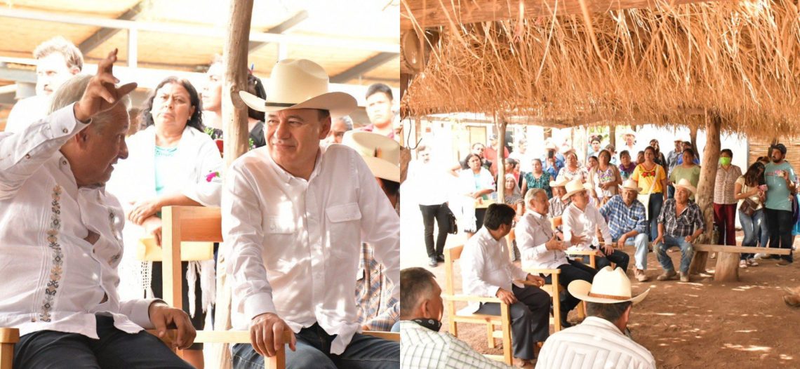 Junto al presidente Andrés Manuel López Obrador, el gobernador Alfonso Durazo supervisa avances del Plan de Justicia para el Pueblo Yaqui