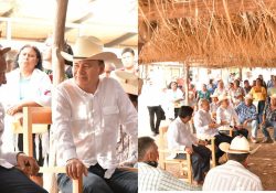Junto al presidente Andrés Manuel López Obrador, el gobernador Alfonso Durazo supervisa avances del Plan de Justicia para el Pueblo Yaqui