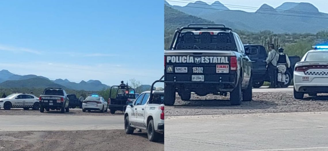 Detienen a dos personas armadas en carretera Federal Guaymas Hermosillo