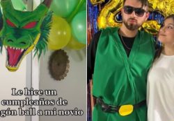 “¡La mejor novia!”: Joven organiza fiesta sorpresa de Dragon Ball a su pareja