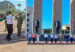 Realiza Ayuntamiento de Guaymas y Acción Cívica ceremonia de izamiento de Bandera; se suma la participación de dependencias municipales
