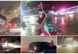 Fuerte lluvia y granizo sobre Hermosillo