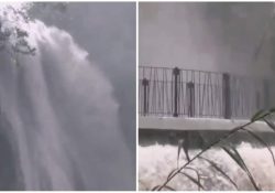 Tras fuertes lluvias en Nuevo León, reaparece cascada ‘Cola de Caballo’ en Santiago