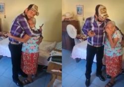 Hombre se reencuentra con su mamá después de 17 años y rompen a llorar; video se hace viral
