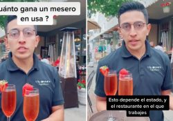 Mexicano revela cuánto gana como mesero en Estados Unidos y se hace viral: Video