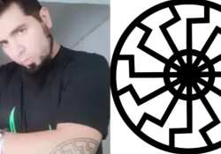 Esto es lo que significa el “Sol Negro”, el símbolo nazi que tiene tatuado el hombre que atacó a Cristina Fernández