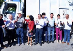 Entrega Cecop camión recolector para el municipio de Bacoachi