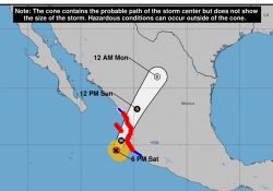 “Roslyn” intensifica su fuerza; tiene categoría 4 y se dirige a Mazatlán
