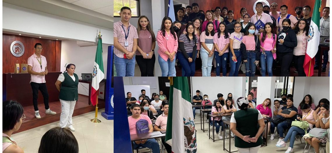 Comparte DIF Guaymas con alumnos de Universidad CEUNO la plática “Prevención del cáncer de mama”.