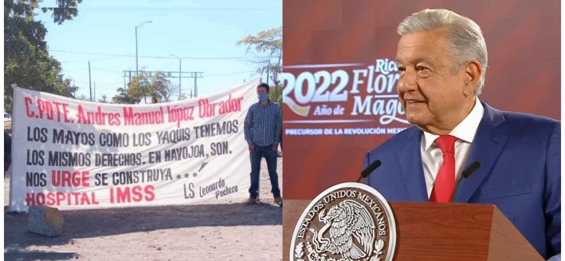 El sábado AMLO estará en Navojoa y le exigirán construir el hospital del IMSS