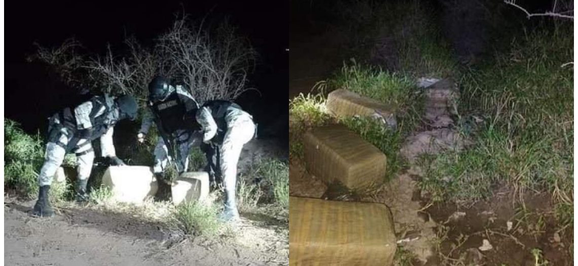 Localiza Guardia Nacional paquetes de droga abandonados en Caborca