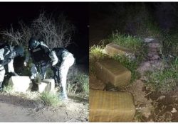 Localiza Guardia Nacional paquetes de droga abandonados en Caborca