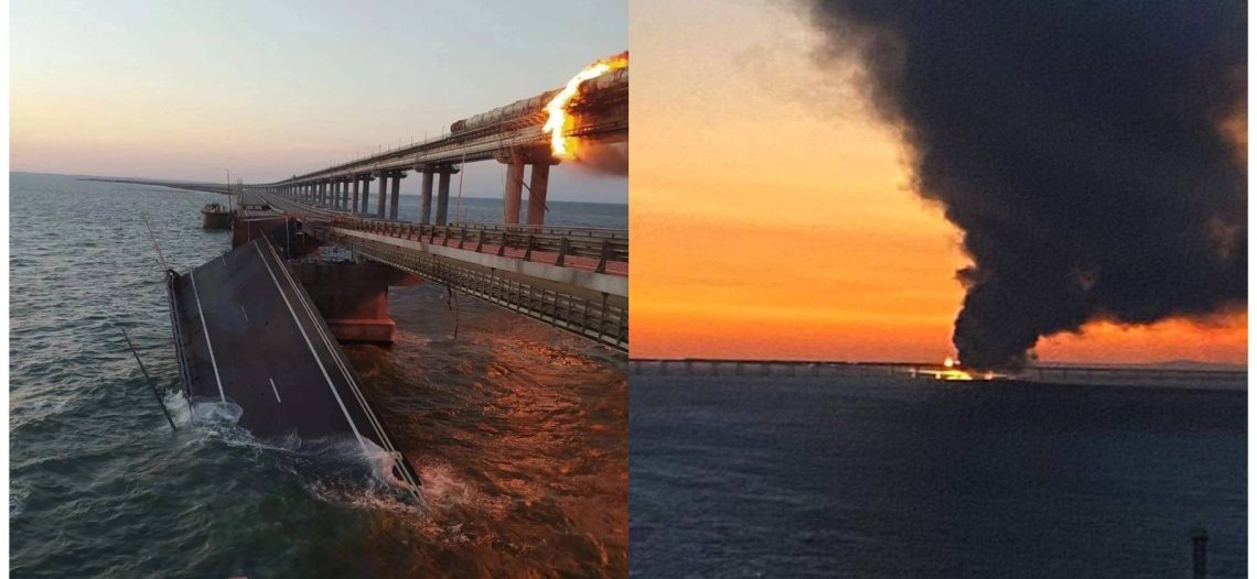 Fuerte explosión en puente de Crimea