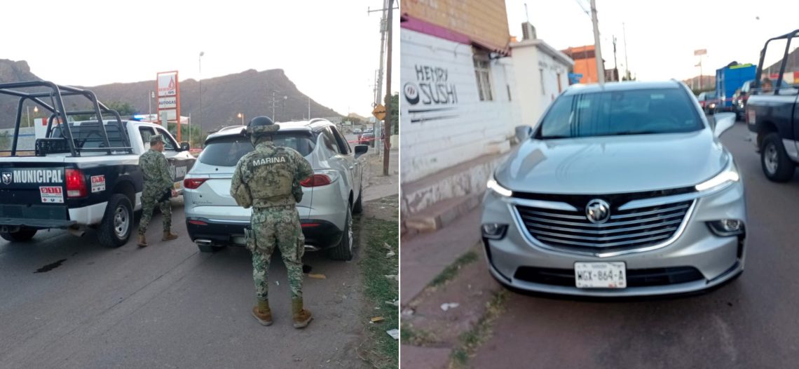 Encuentran vehículo abandonado con 6 impactos de bala