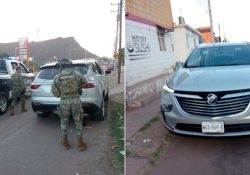 Encuentran vehículo abandonado con 6 impactos de bala