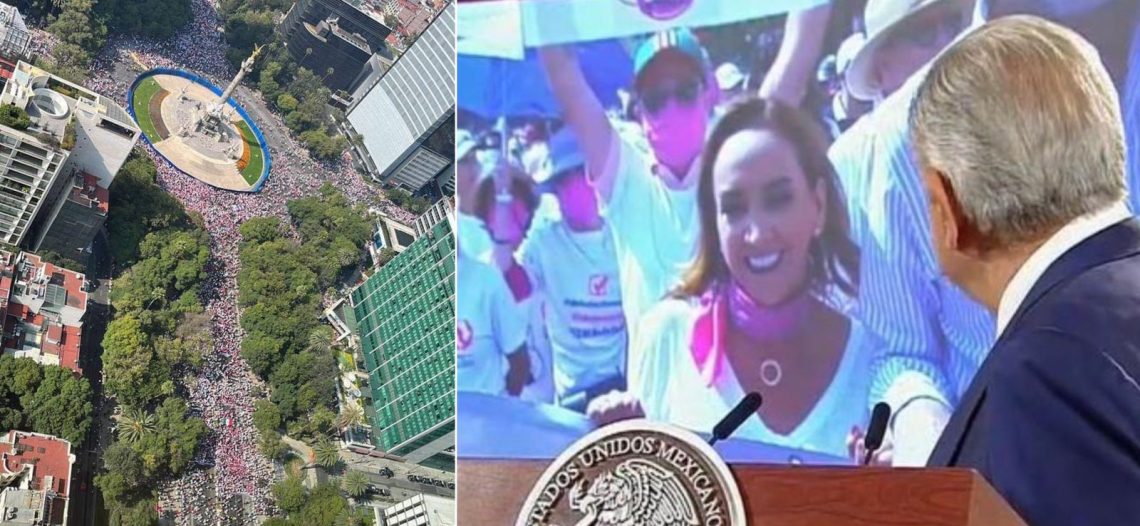 Fue marcha de seguidores de “presidenciables”, acusa el presidente