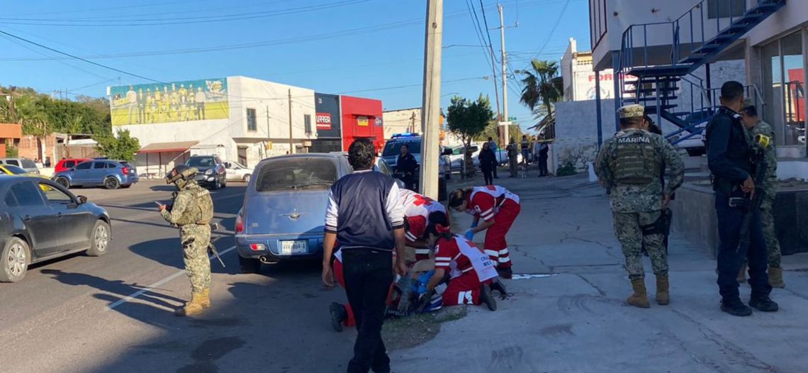 Hieren con arma de fuego a joven sobre Calzada, zona centrica de Guaymas