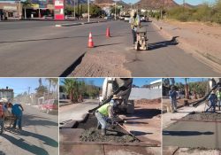 Rehabilita Infraestructura Urbana y Obras Públicas vialidades a través del Programa Emergente de Bacheo